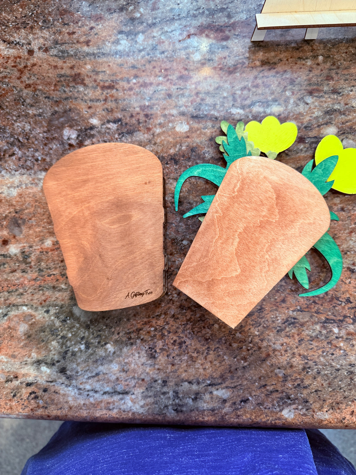 Flower Basket Gift Card Holder | Mother’s Day Birthday Thank You | Handmade Wood