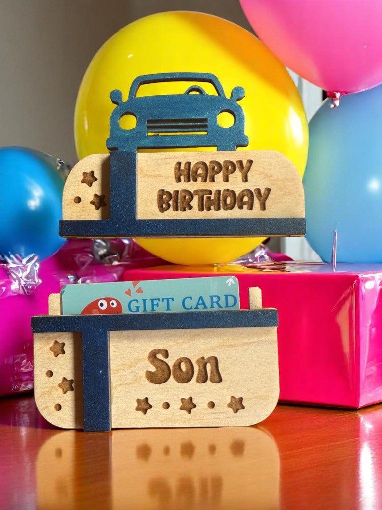Happy Birthday Son Gift Card Holder | Handmade Birthday Gift Keepsake for Son