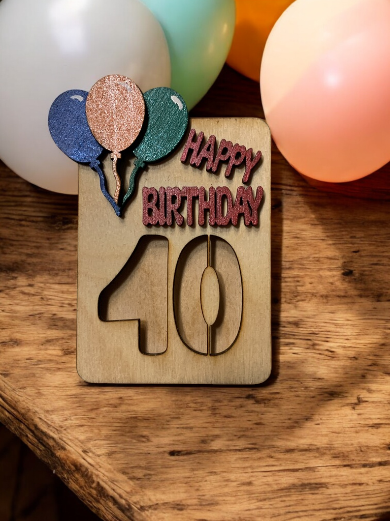 Age Birthday Gift Holder