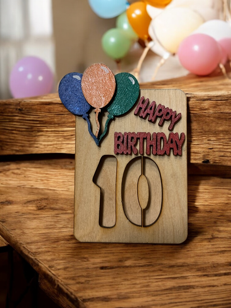 Age Birthday Gift Holder