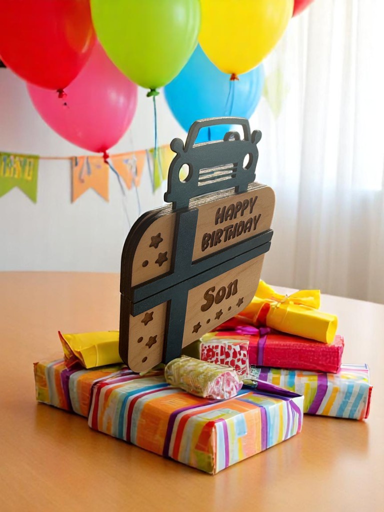 Happy Birthday Son Gift Card Holder | Handmade Birthday Gift Keepsake for Son