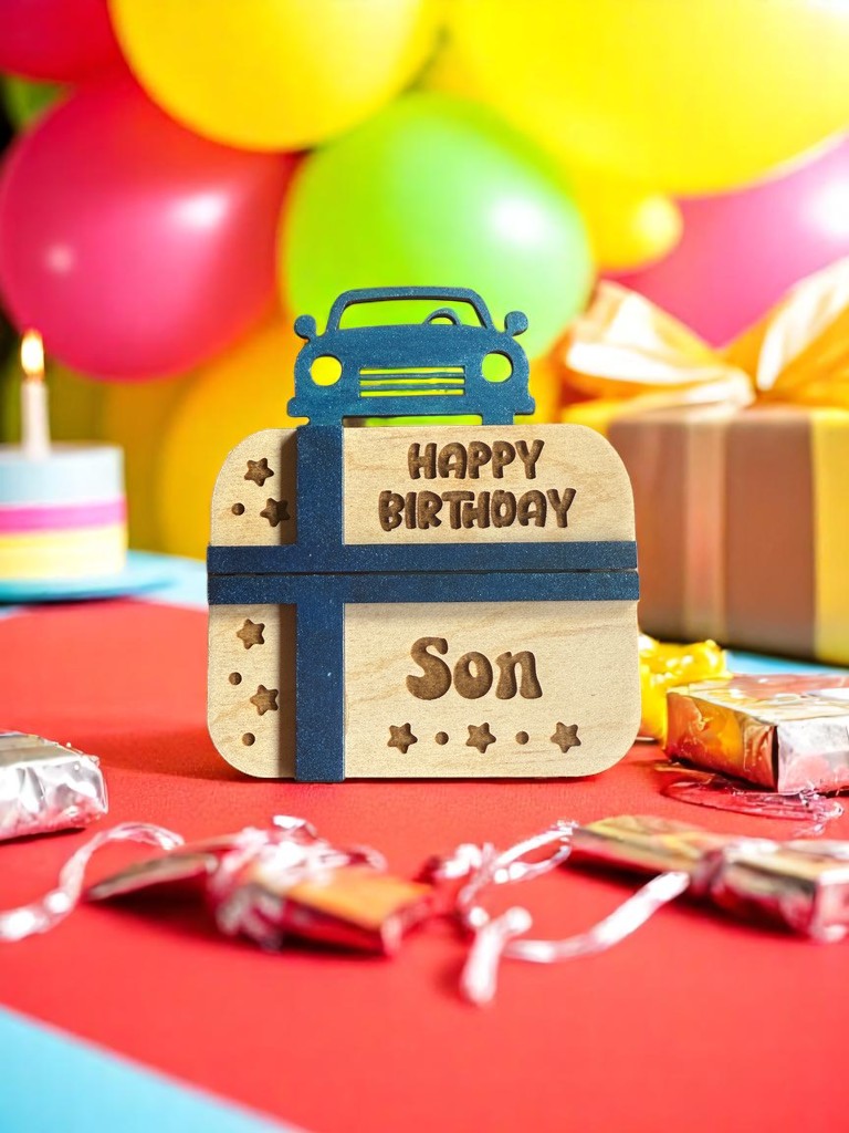 Happy Birthday Son Gift Card Holder | Handmade Birthday Gift Keepsake for Son