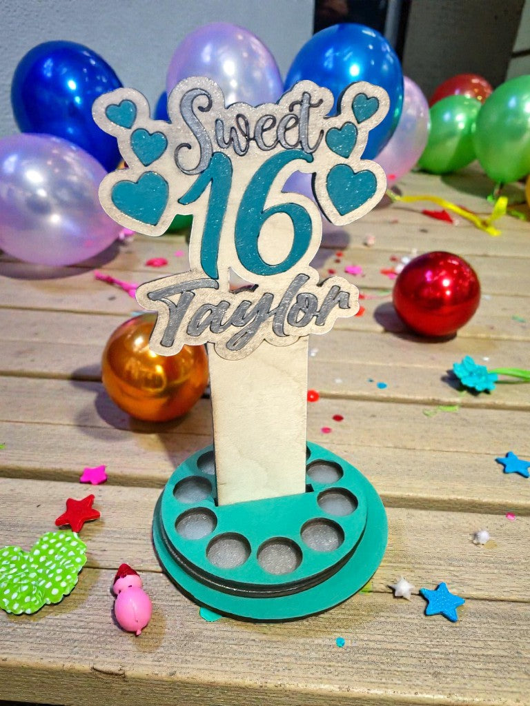 Personalized Sweet 16 Money Tree | Custom 16th Birthday Cash Gift for Teen Girl
