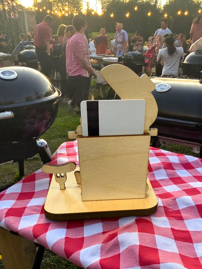 Father’s Day Grill Gift Card Holder – Handmade BBQ Gift for Dad Who Loves to Cook Out