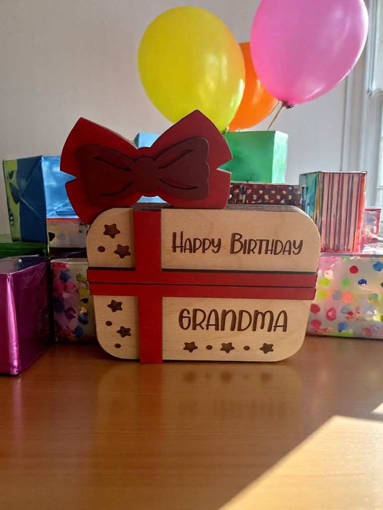 Grandma Birthday Gift Card Holder | Handmade Birthday Gift for Grandma | Special Keepsake for Grandma’s Birthday