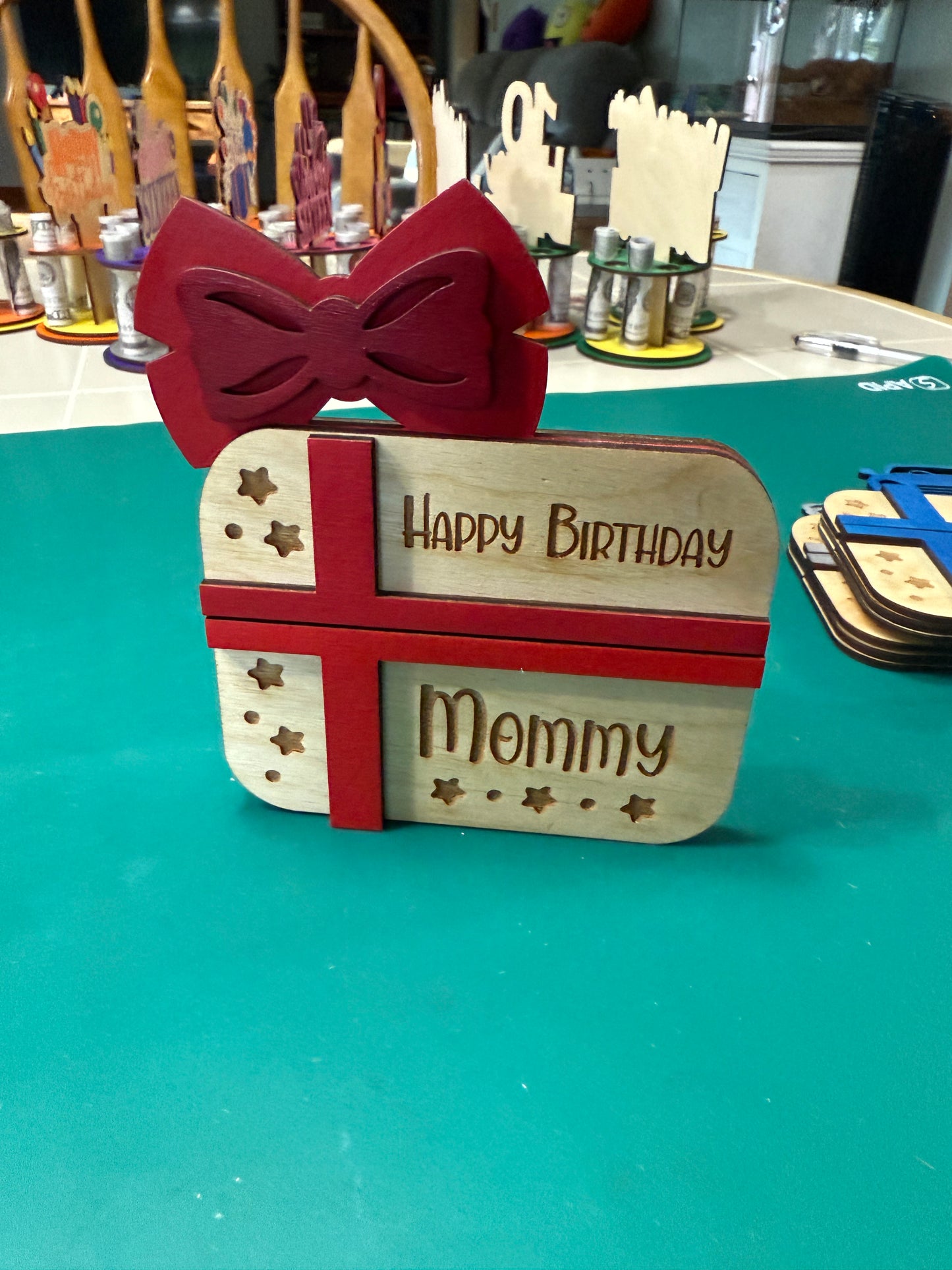 Mom Birthday Gift Card Holder | Handmade Birthday Gift for Mom | Special Keepsake for mom's Birthday
