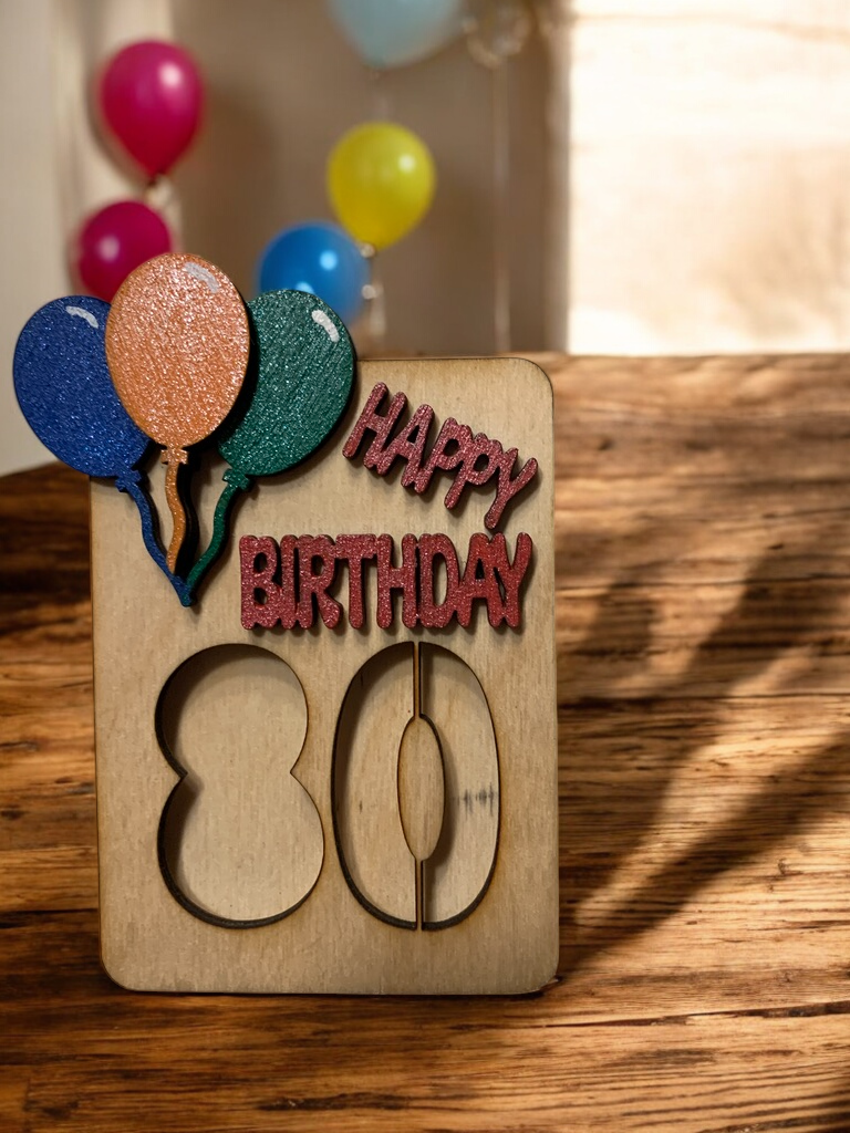 Age Birthday Gift Holder