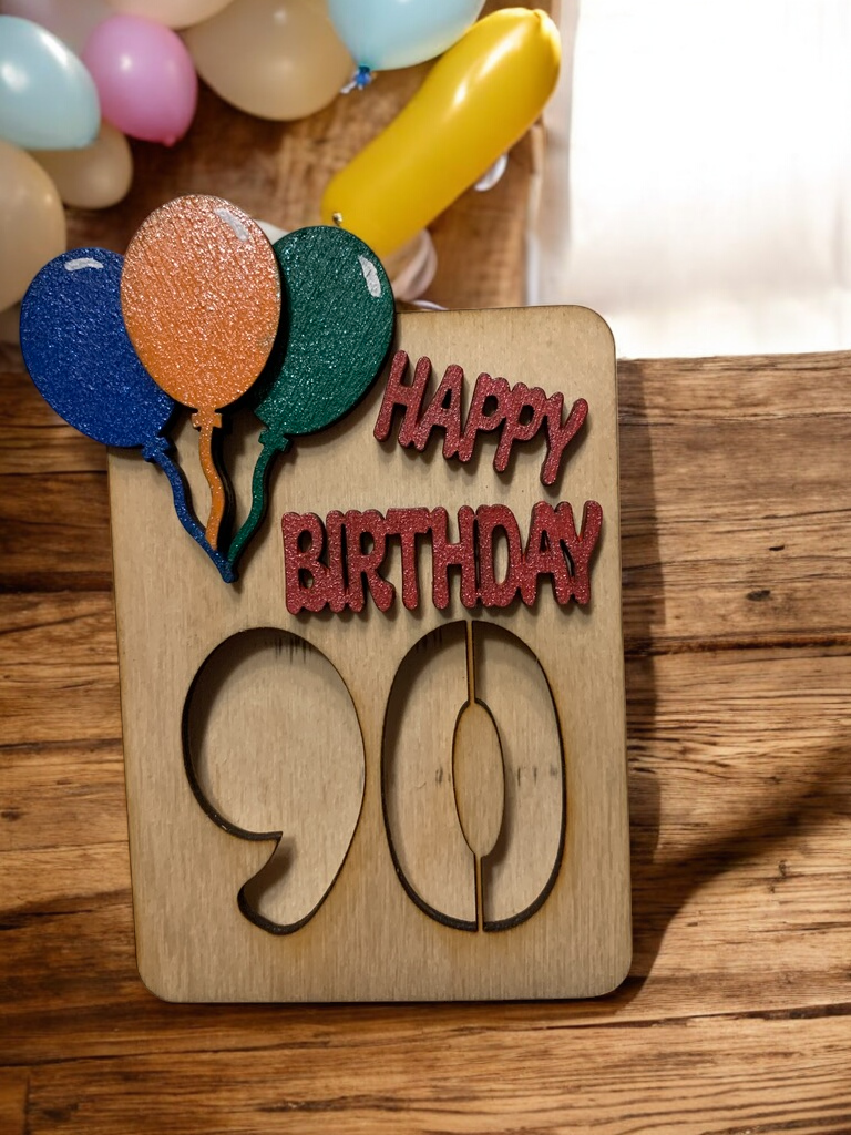 Age Birthday Gift Holder