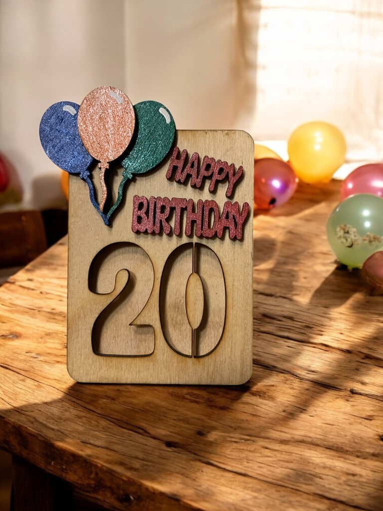 Age Birthday Gift Holder
