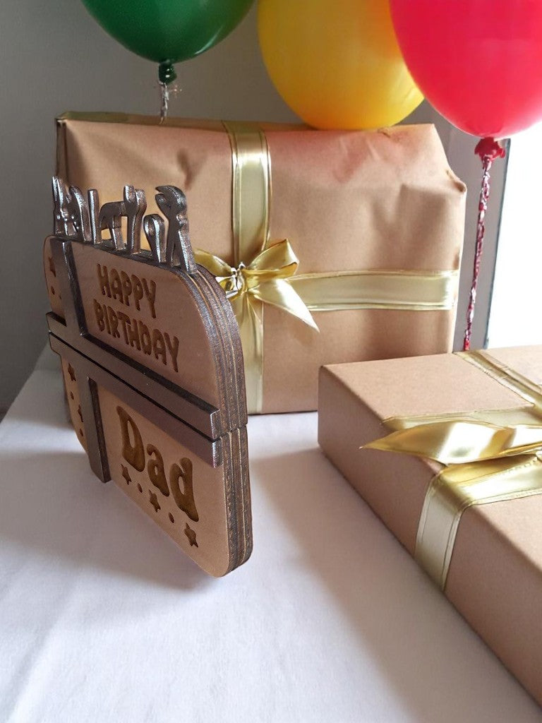 Happy Birthday Dad Gift Card Holder | Handmade Birthday Keepsake for Dad