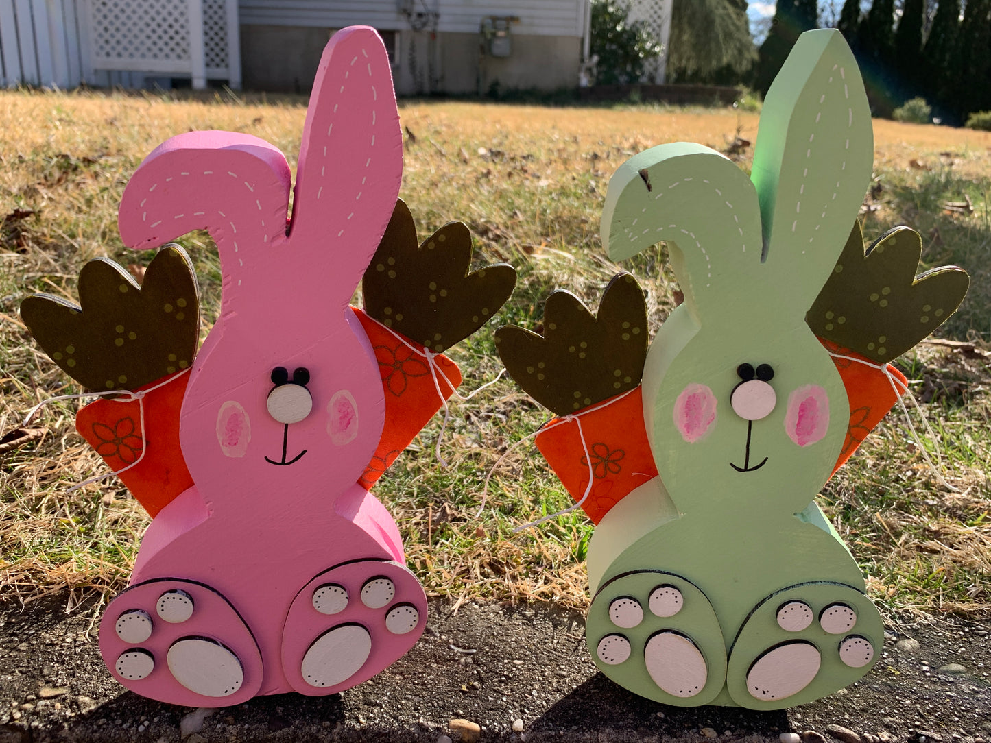 Easter Bunny with Carrots Farm Style Shelf Sitter (Copy)