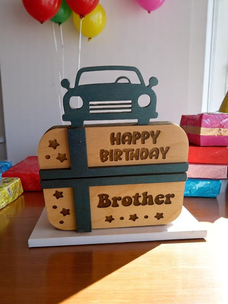 Happy Birthday Brother Gift Card Holder | Handmade Birthday Keepsake for Brother