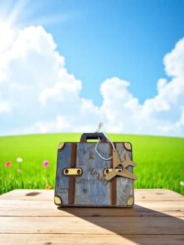 Travel Suitcase Gift Card Holder | Handmade Wooden Travel Gift for Wander lovers | Unique Adventure Keepsake