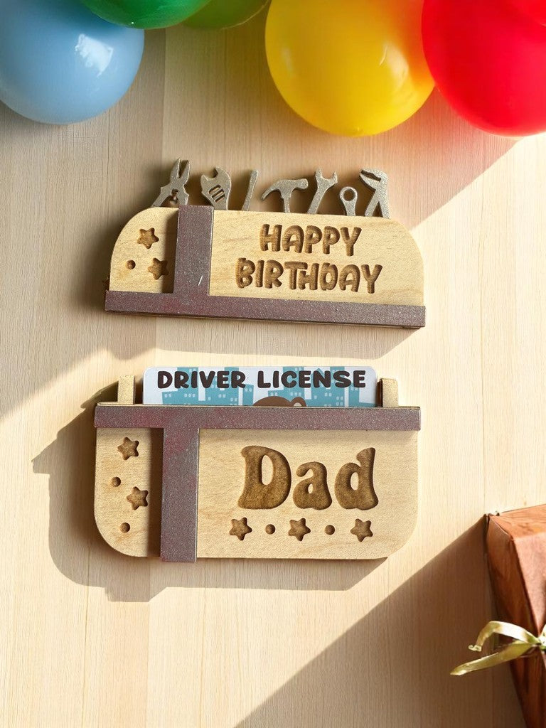 Happy Birthday Dad Gift Card Holder | Handmade Birthday Keepsake for Dad