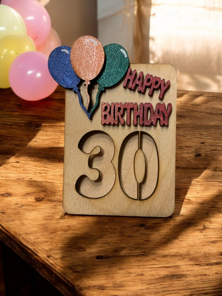 Age Birthday Gift Holder
