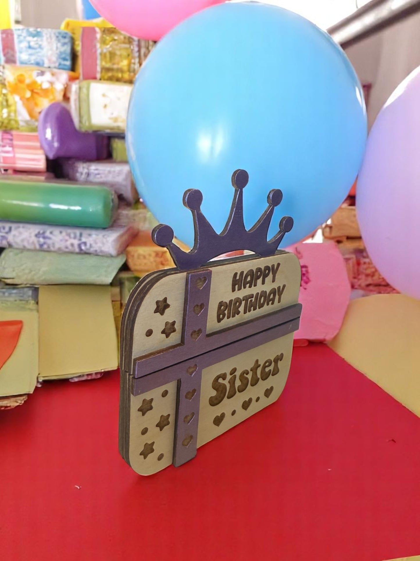 Happy Birthday Sister Gift Card Holder | Handmade Birthday Keepsake for Sister
