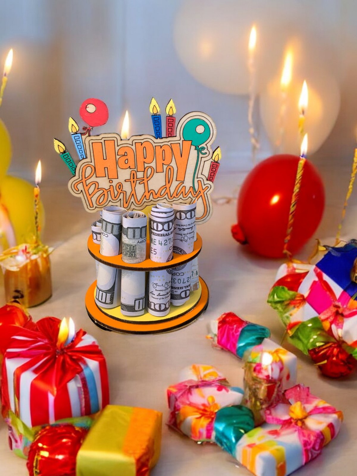 Birthday Money Tree with Boutique Gift Box – Gift-Ready Cash Holder