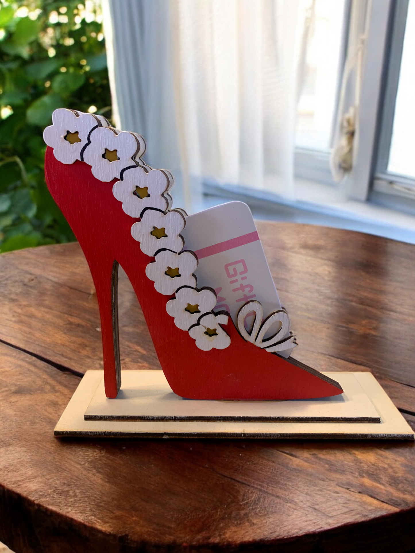 High Heel Shoe Gift Card Holder