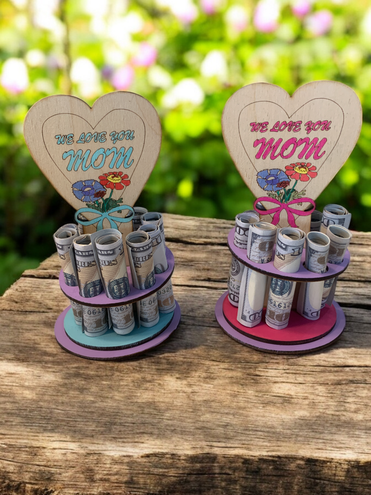 Mother’s Day Money Tree – Wooden Cash Gift for Mom