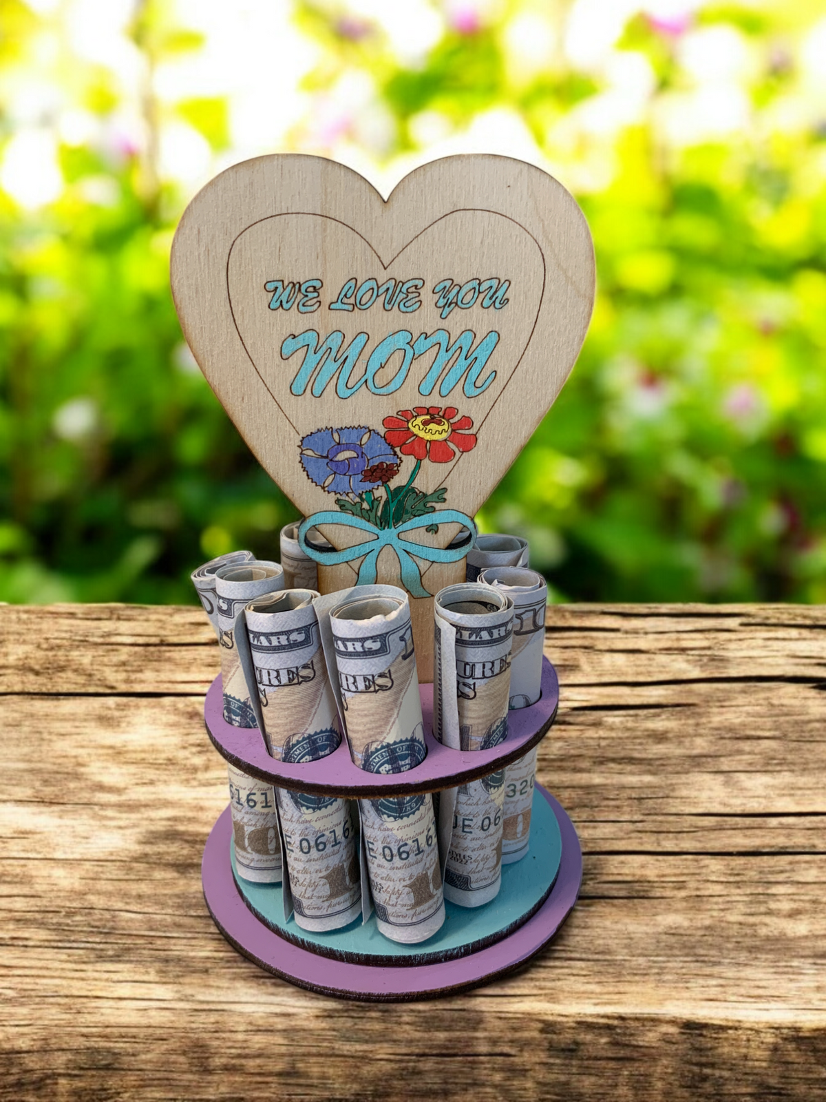 Mother’s Day Money Tree – Wooden Cash Gift for Mom