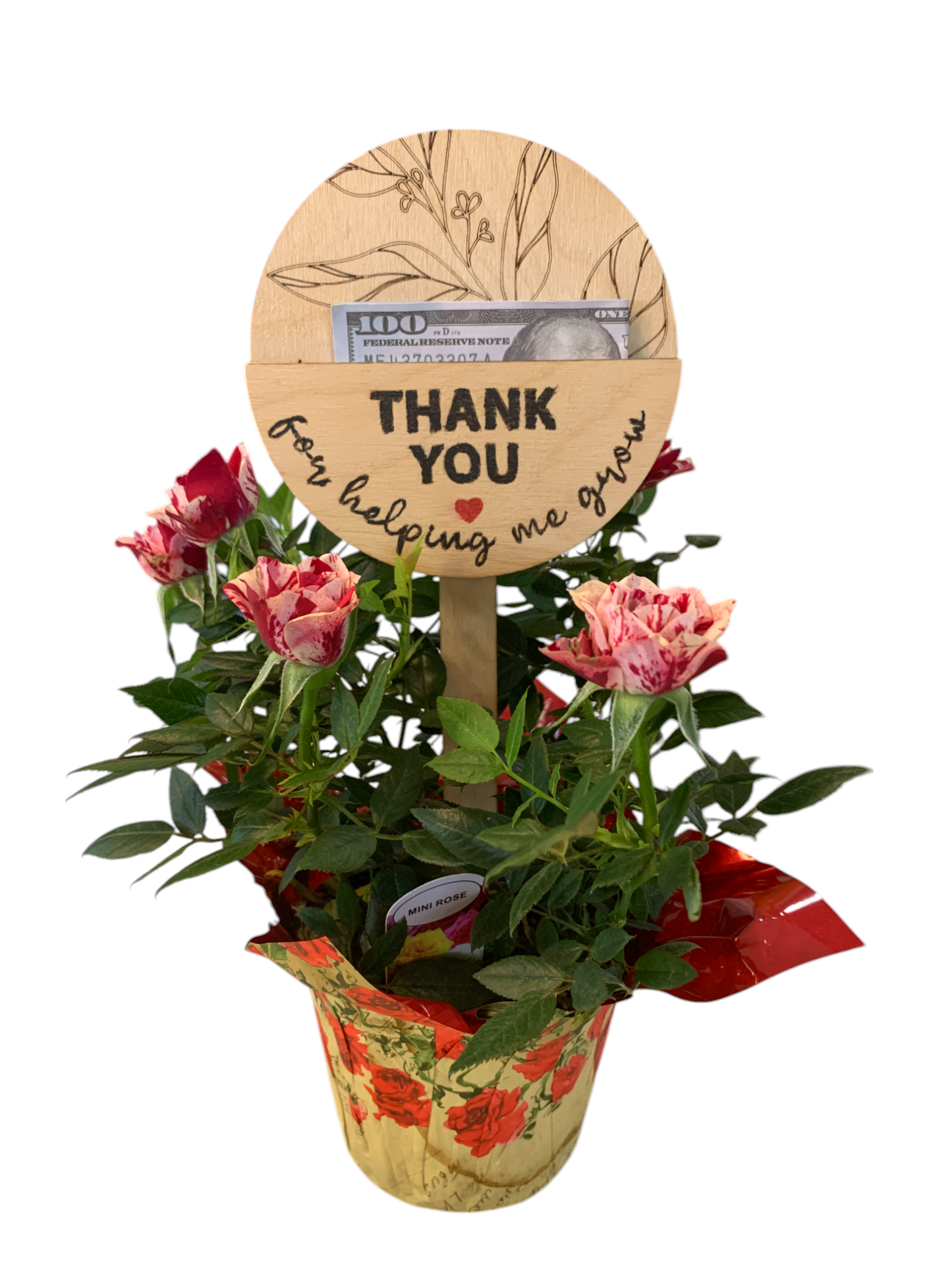 Teacher Appreciation Helping me Grow Plant