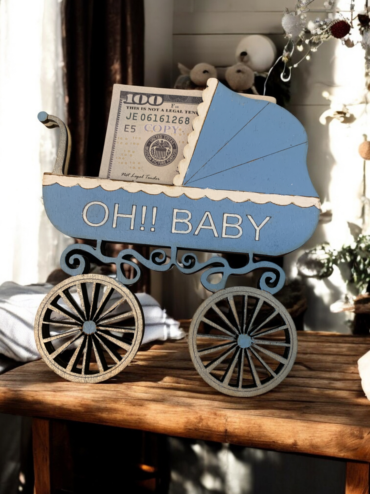 Baby Carriage Gift Card Holder WS