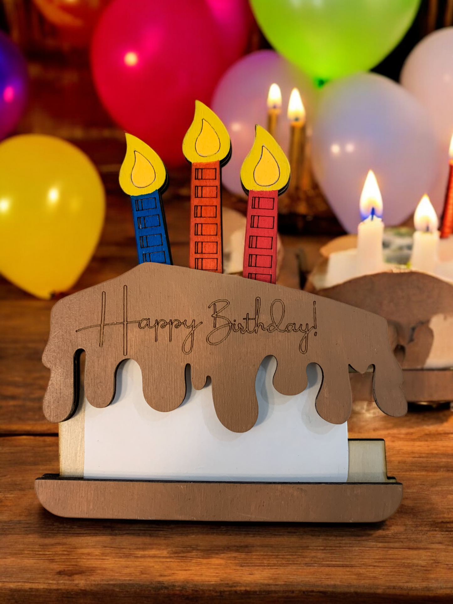 Birthday Cake Large Gift Card Holder