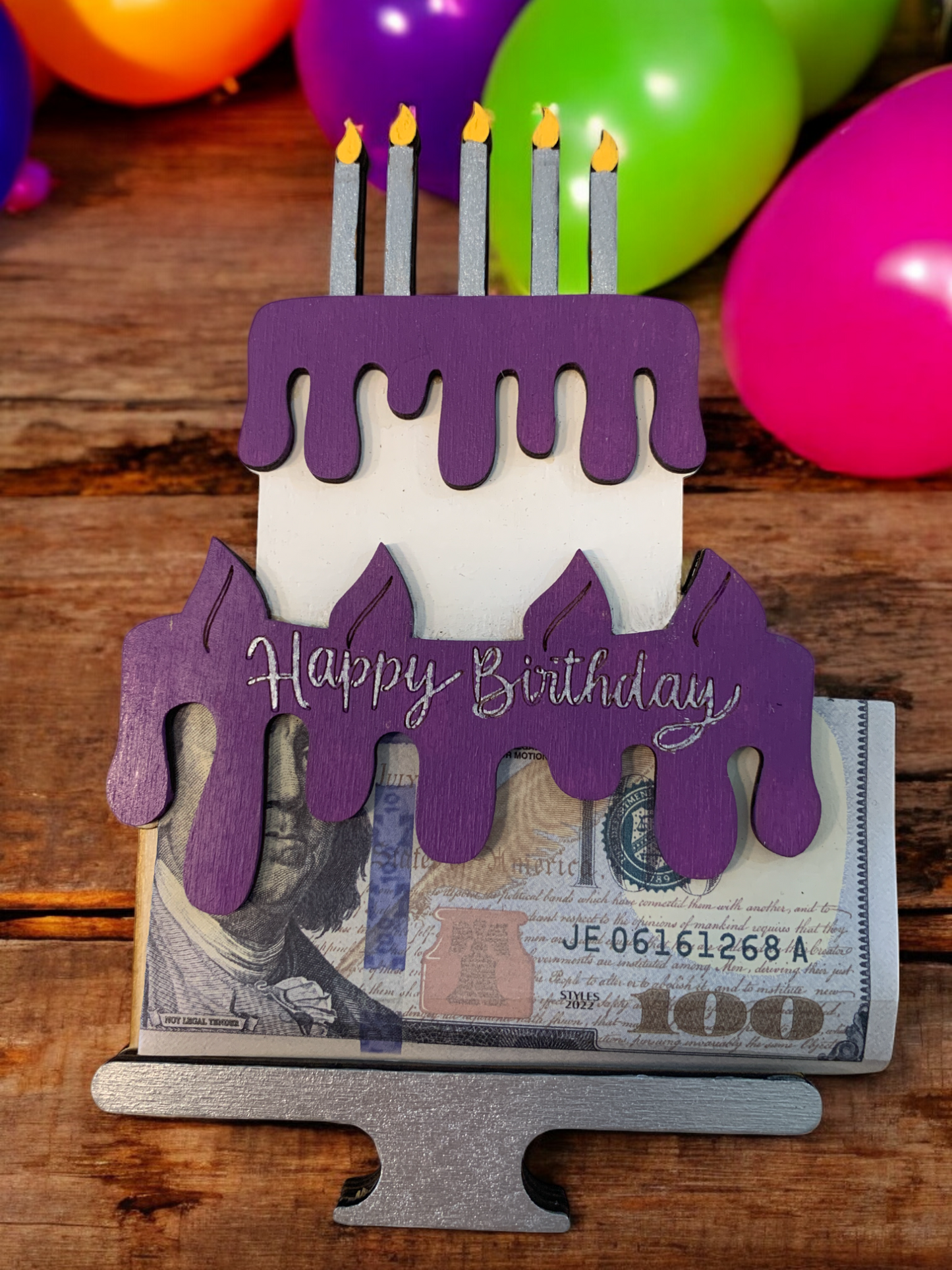 Birthday Cake Large Gift Card Holder