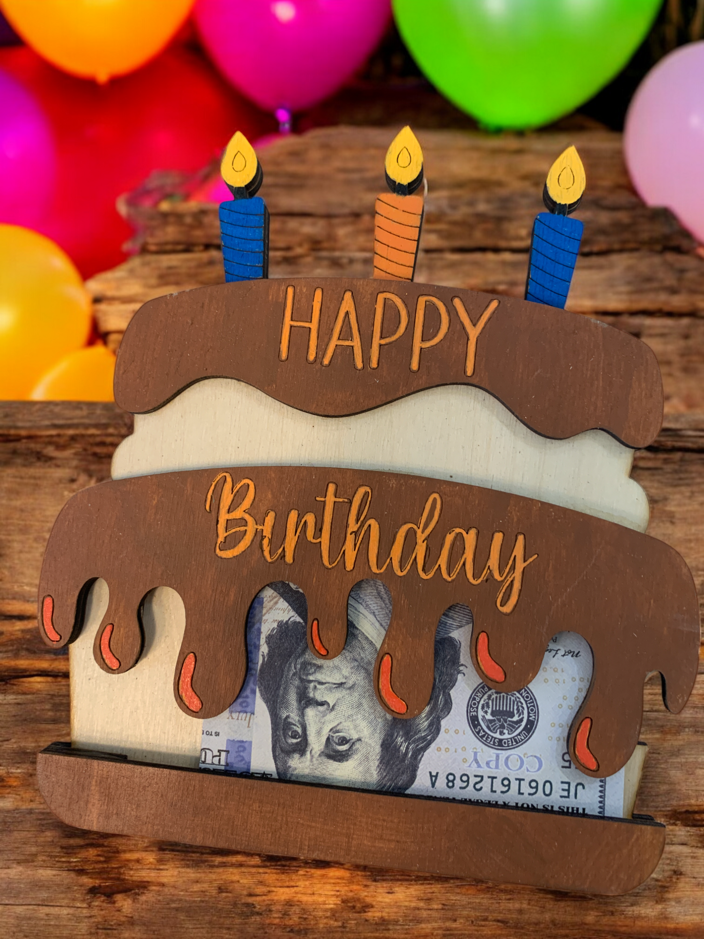 Birthday Cake Large Gift Card Holder