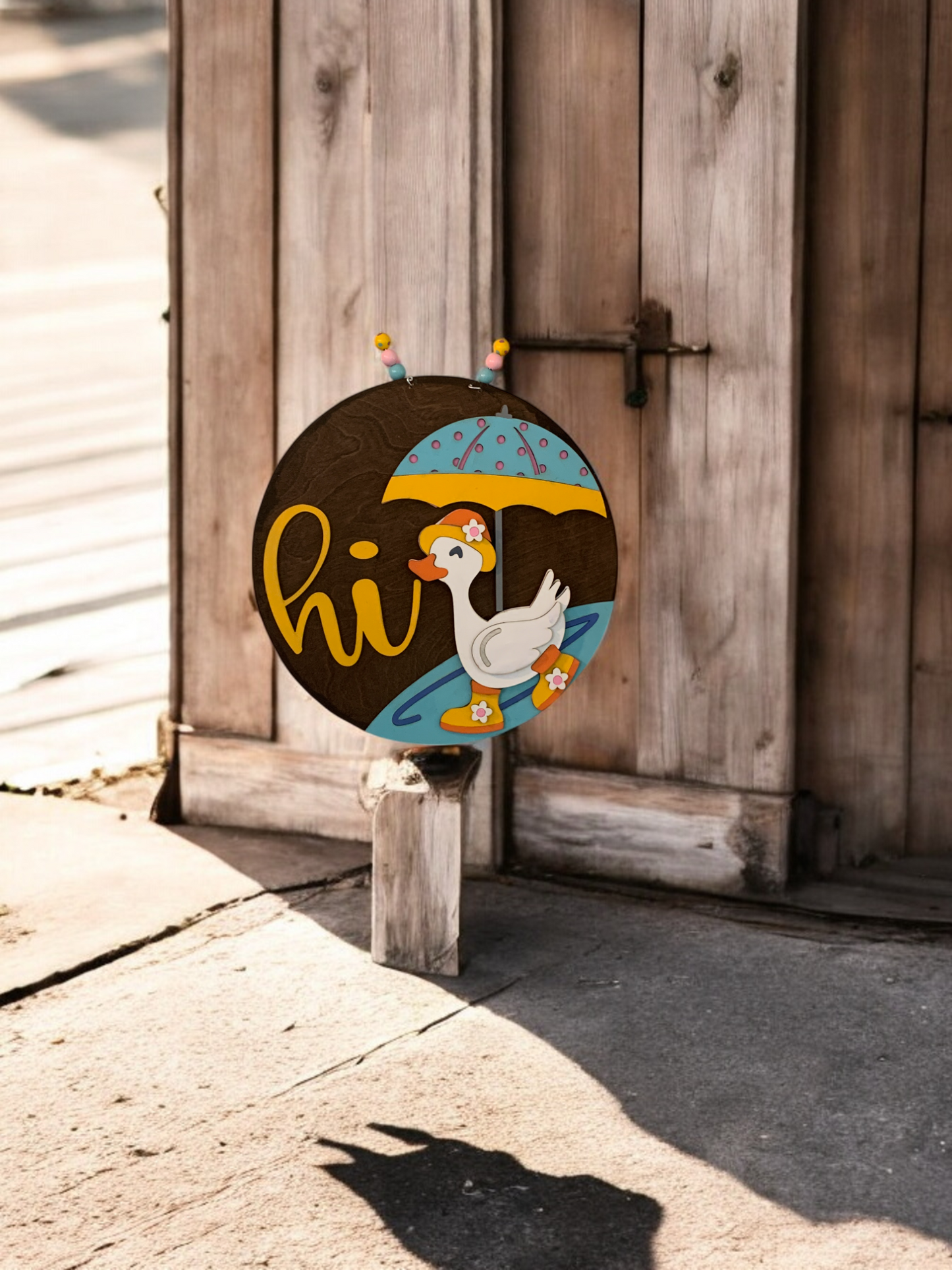 Spring Duck 3D Decor Sign