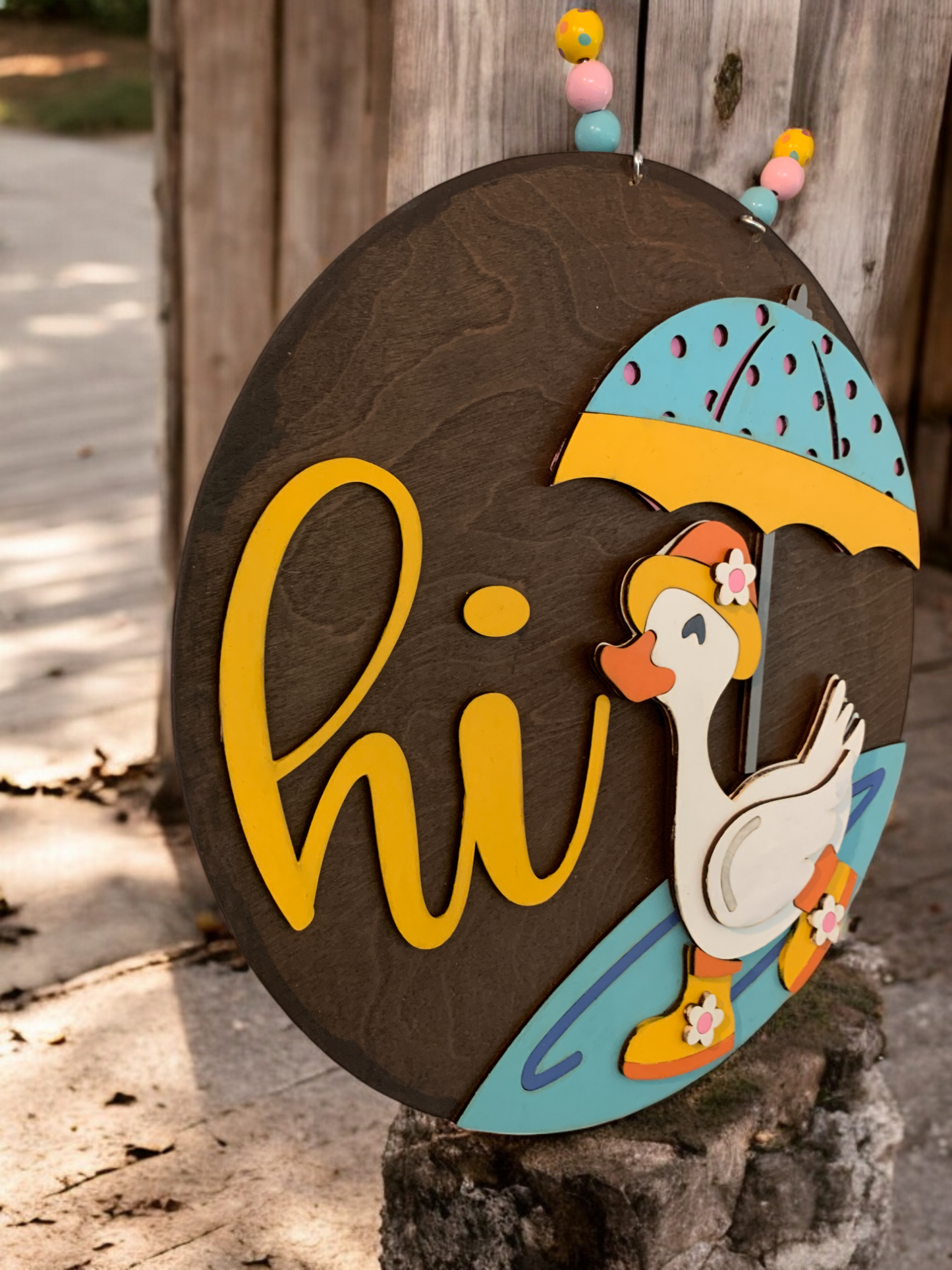 Spring Duck 3D Decor Sign