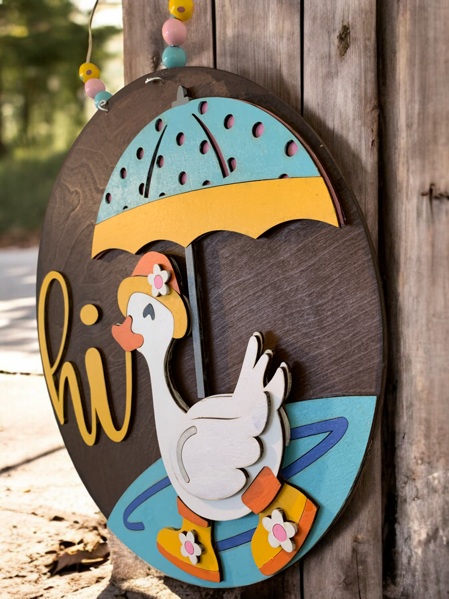 Spring Duck 3D Decor Sign