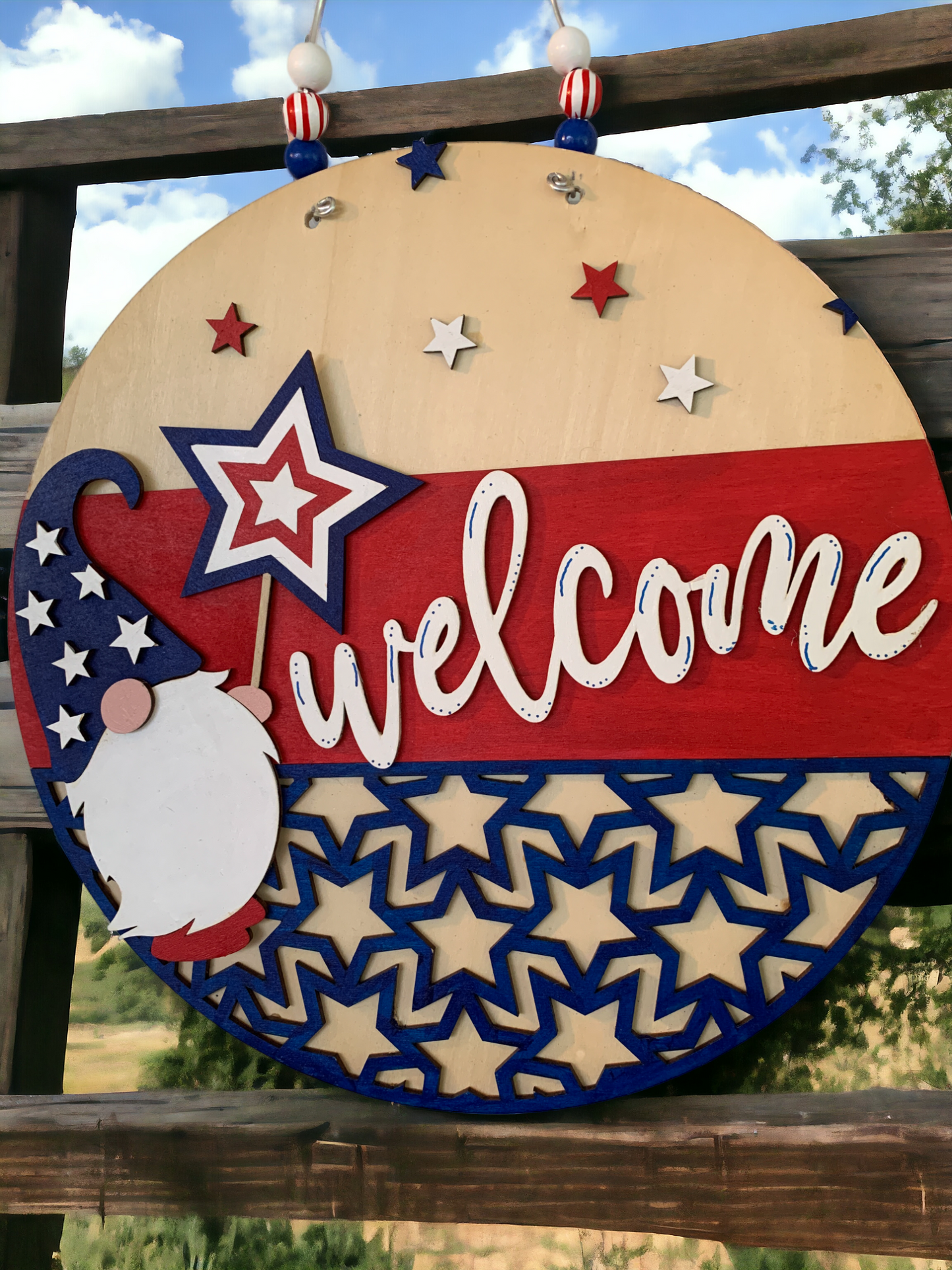 Gnome Patriotic Sign