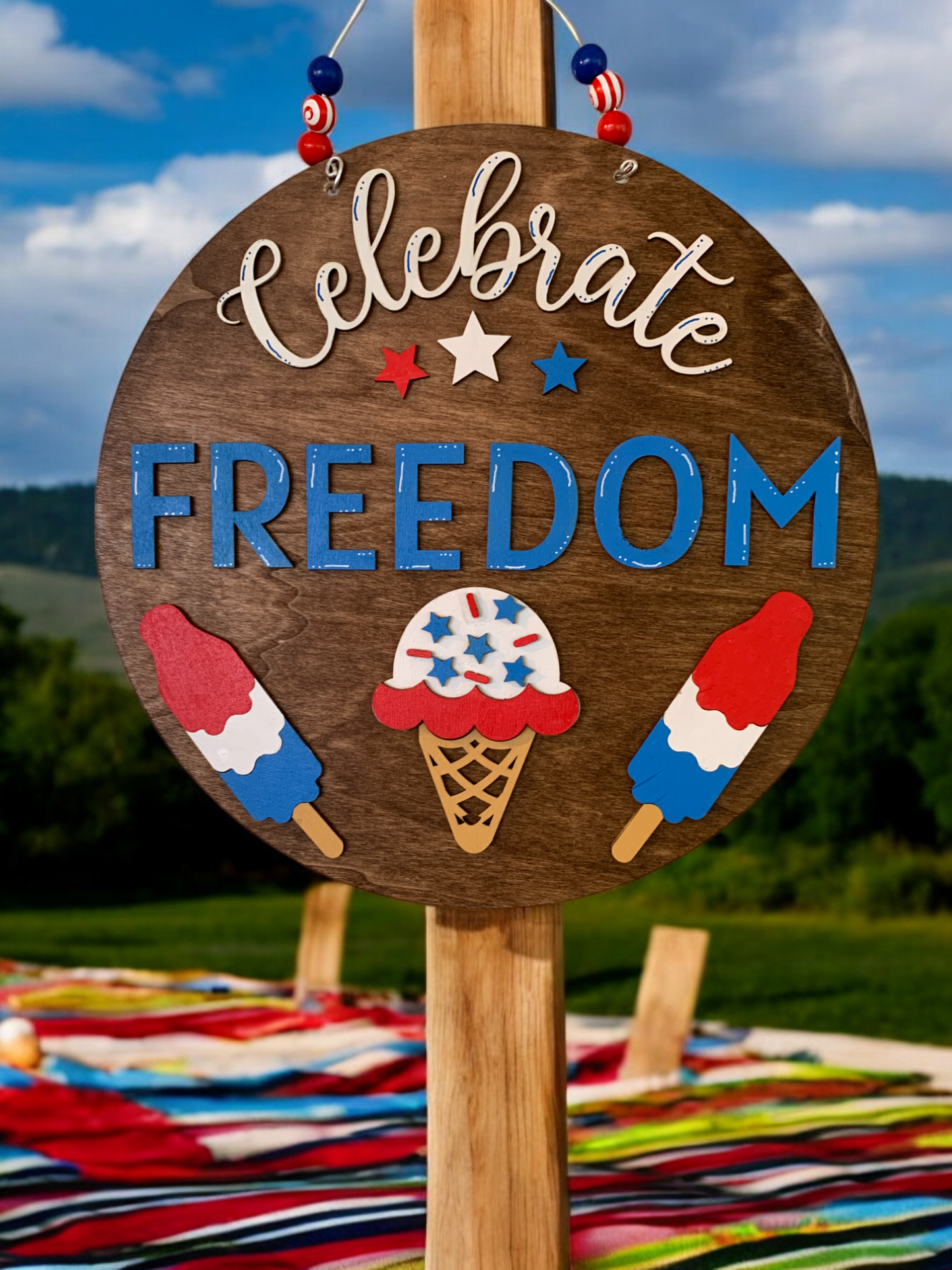 Celebrate Freedom 3D Door Decor