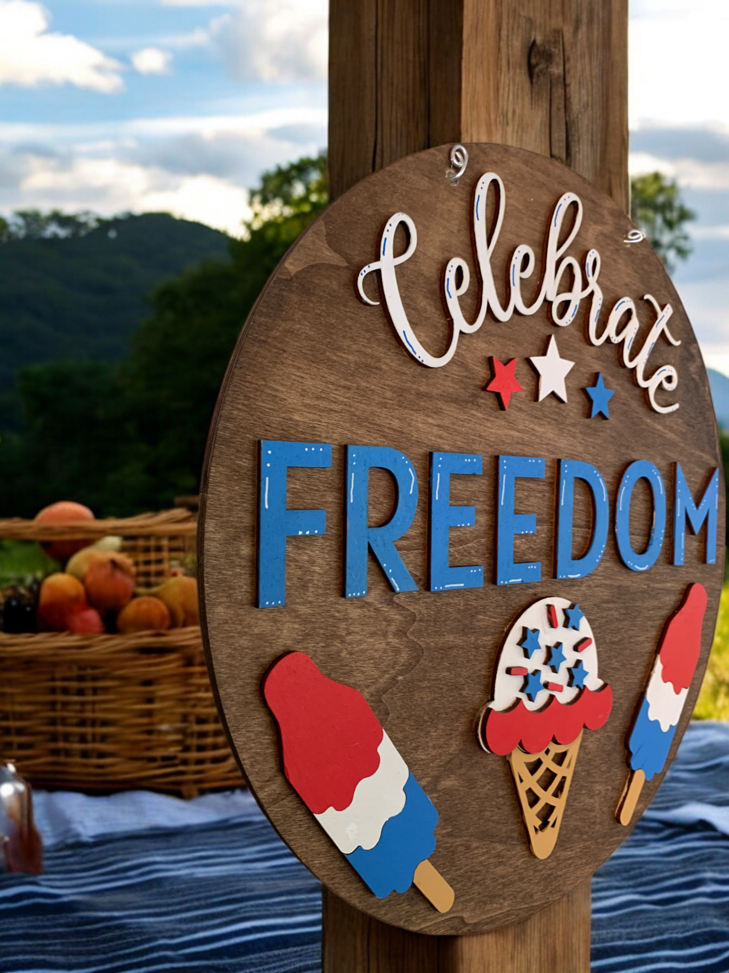 Celebrate Freedom 3D Door Decor