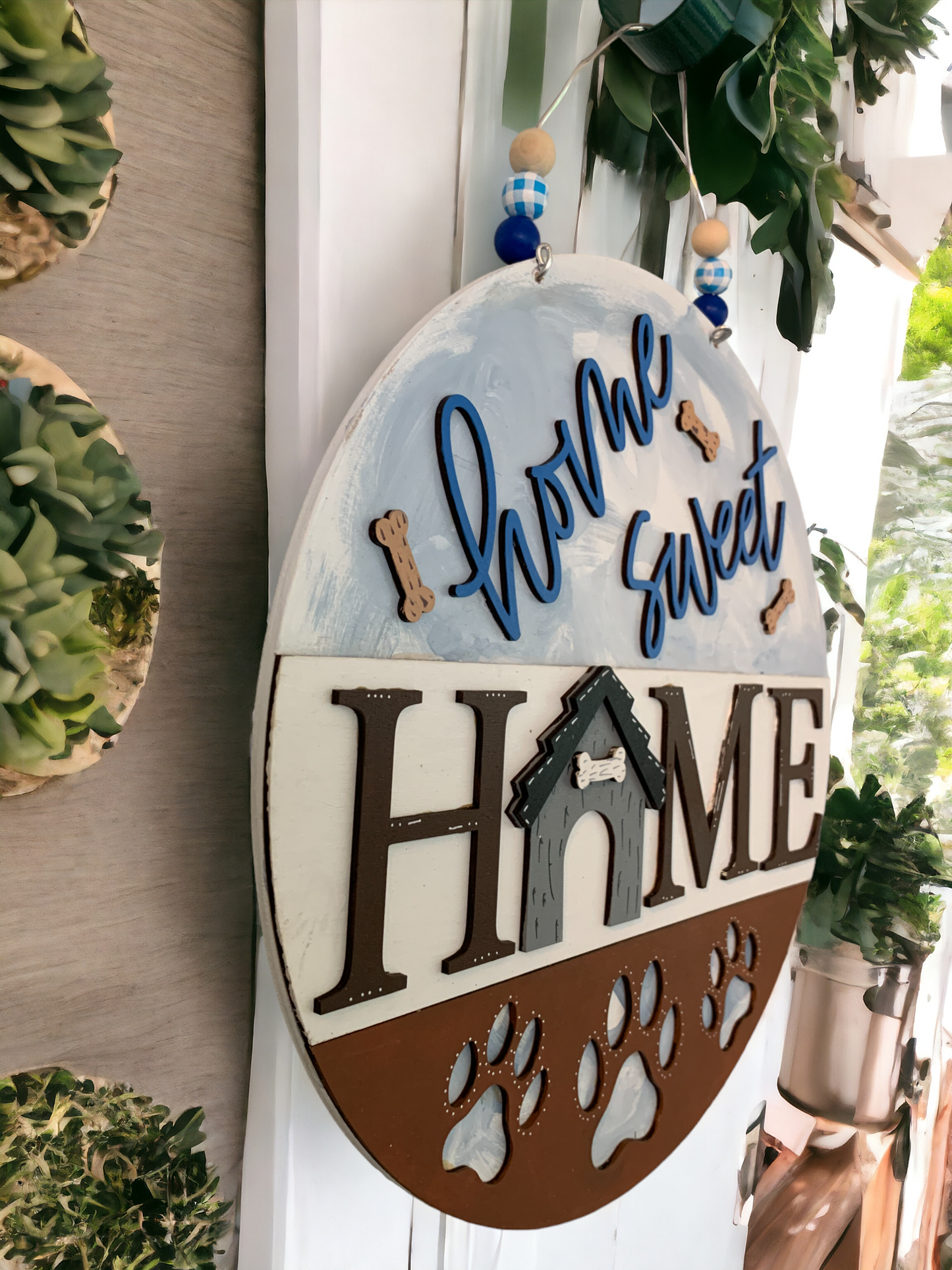 Dog Home 3D Decor Sign