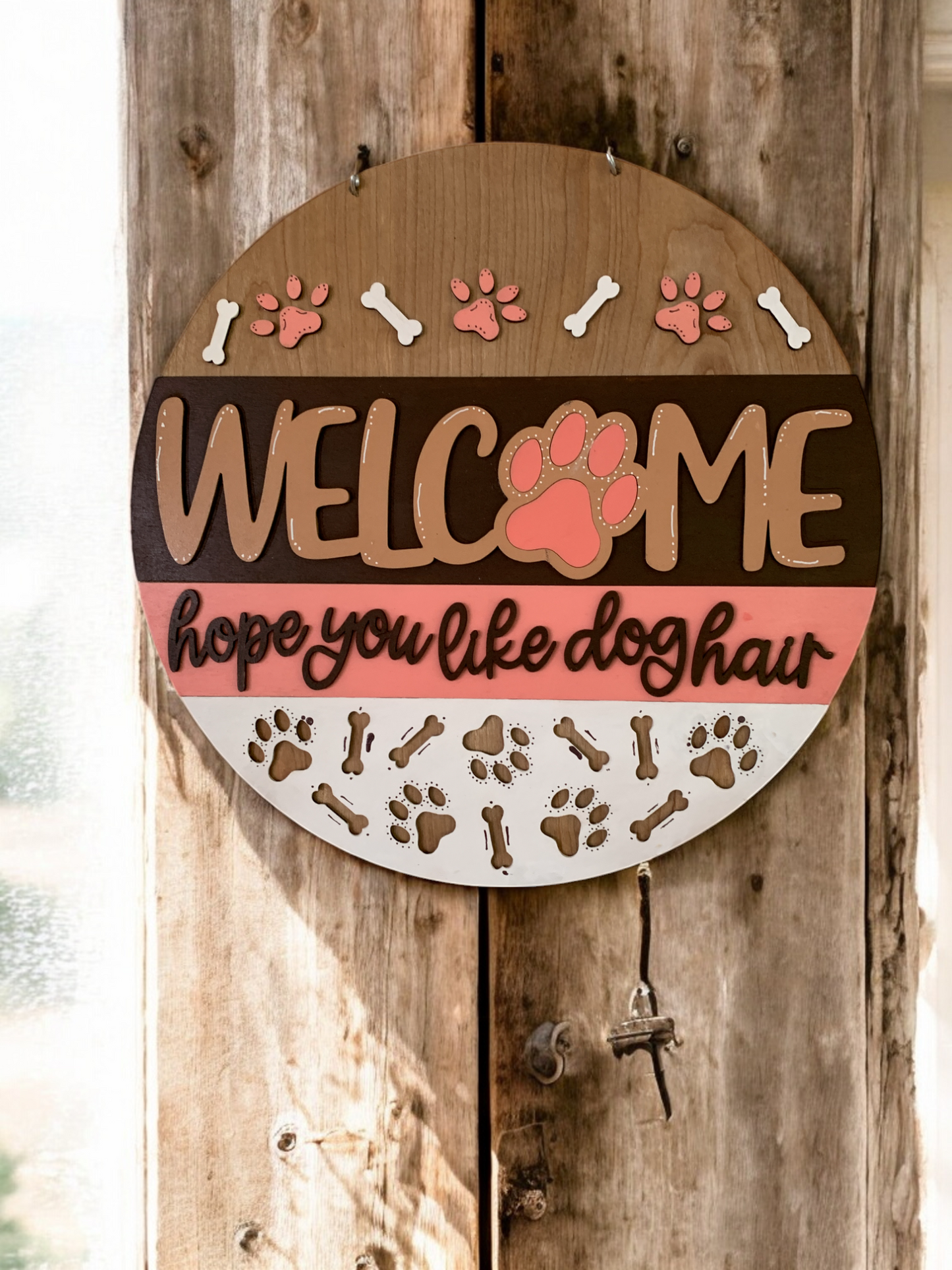 Dog Hope You Like Dog Hair 3D Decor Sign