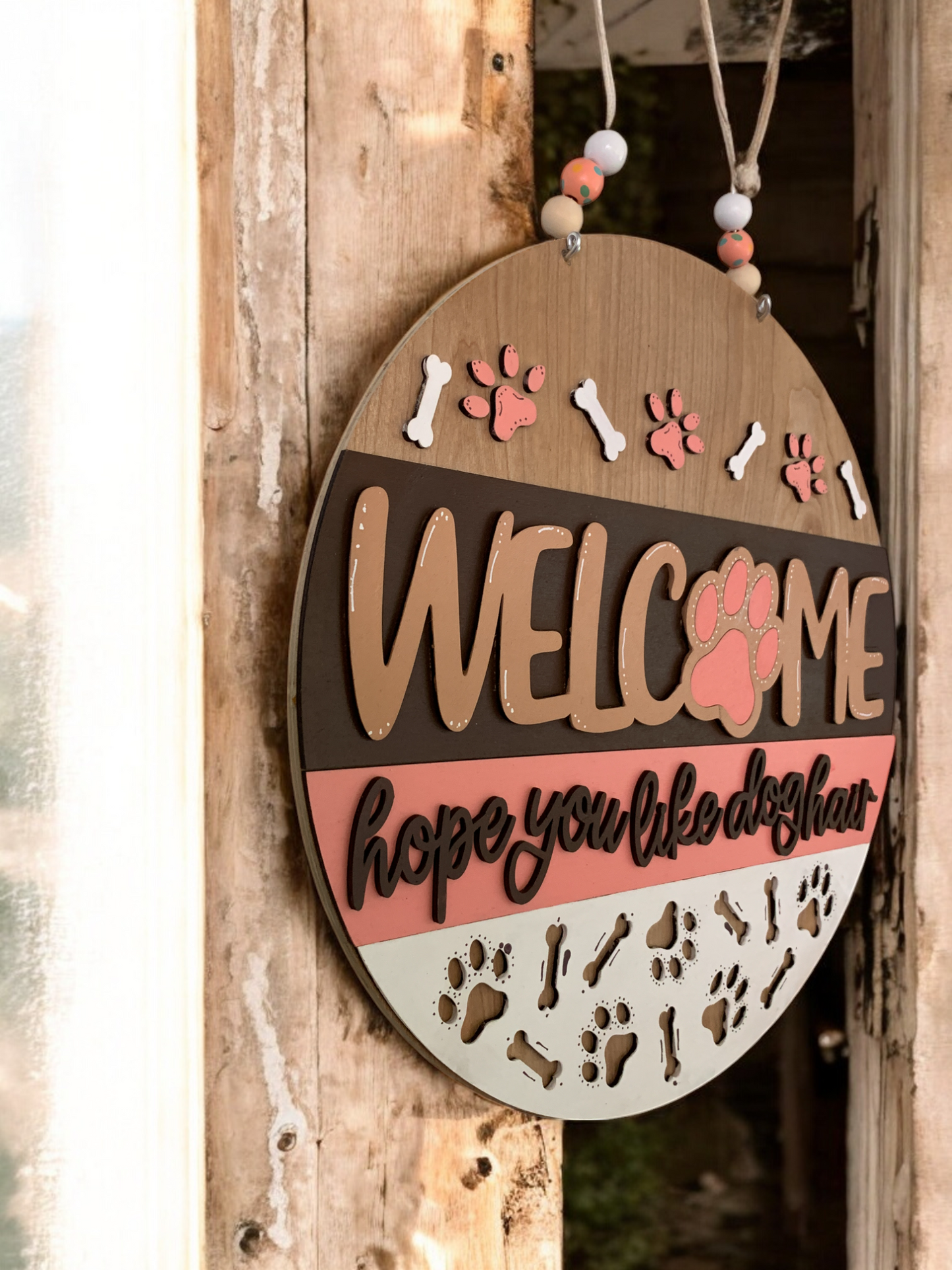 Dog Hope You Like Dog Hair 3D Decor Sign