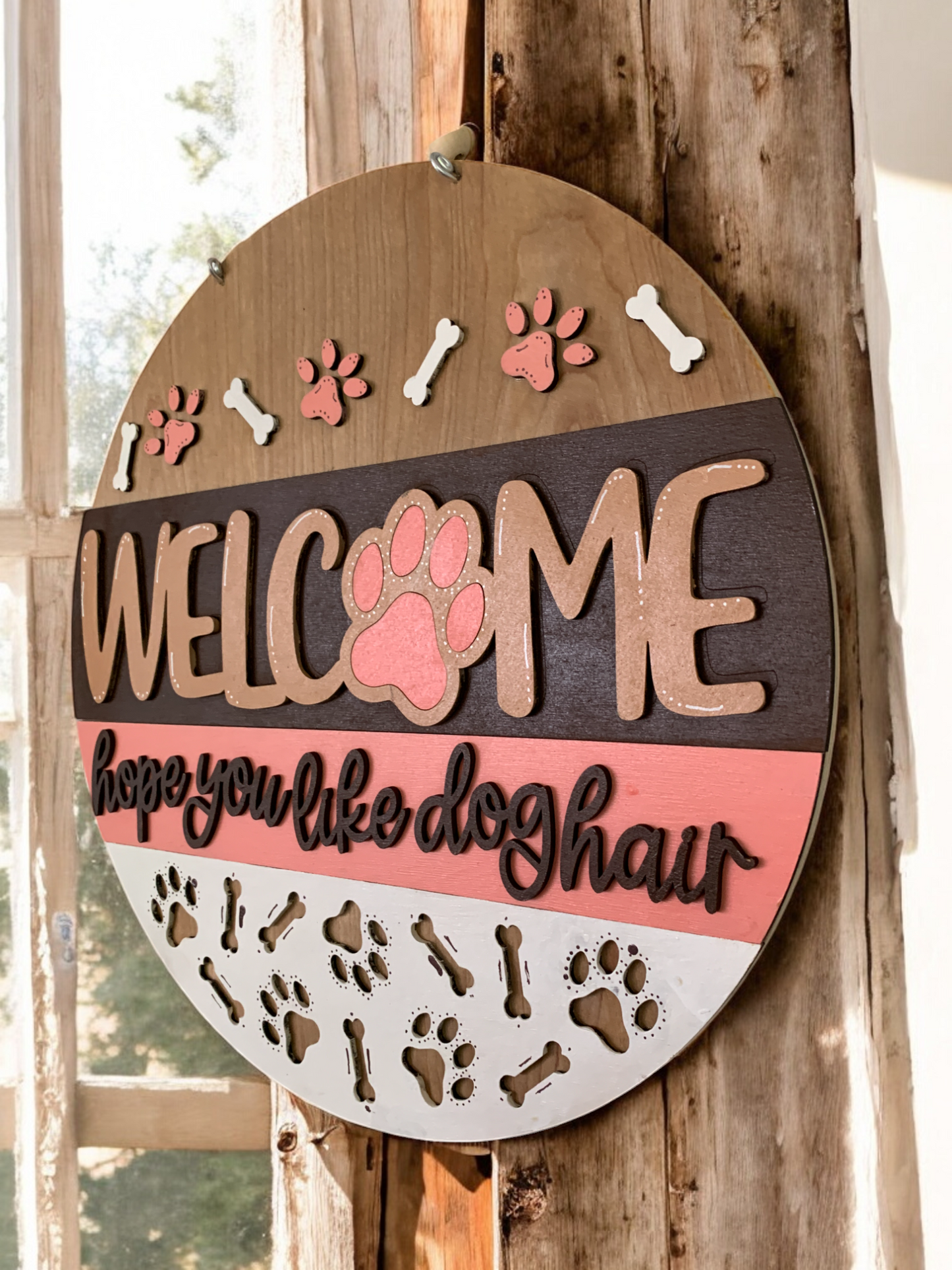Dog Hope You Like Dog Hair 3D Decor Sign