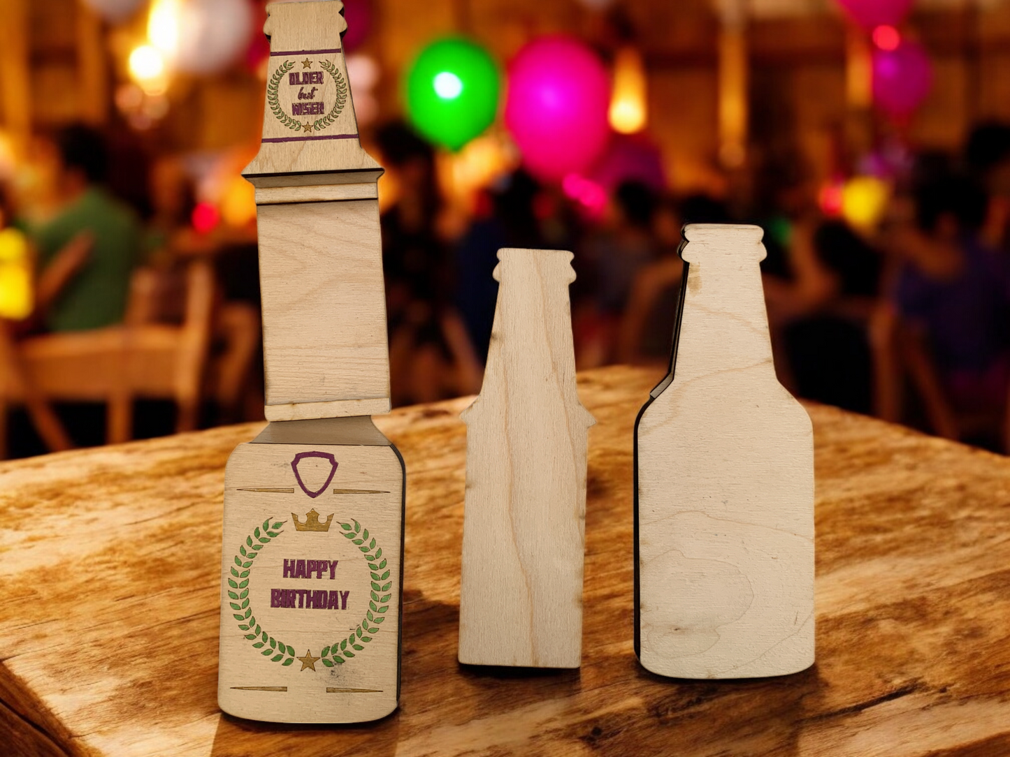 Beer Bottle Birthday Gift Card Holders
