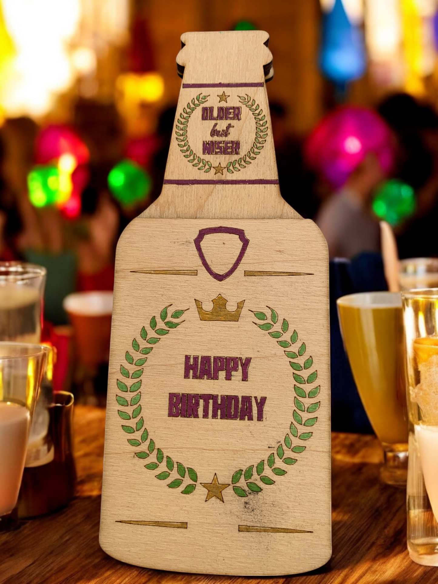 Beer Bottle Birthday Gift Card Holders