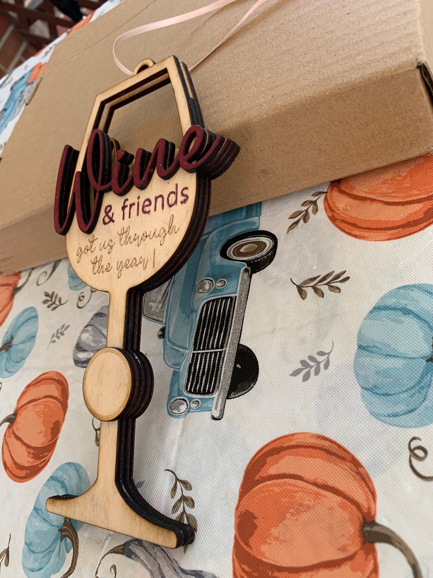 Wine Glass Gift Card Holder