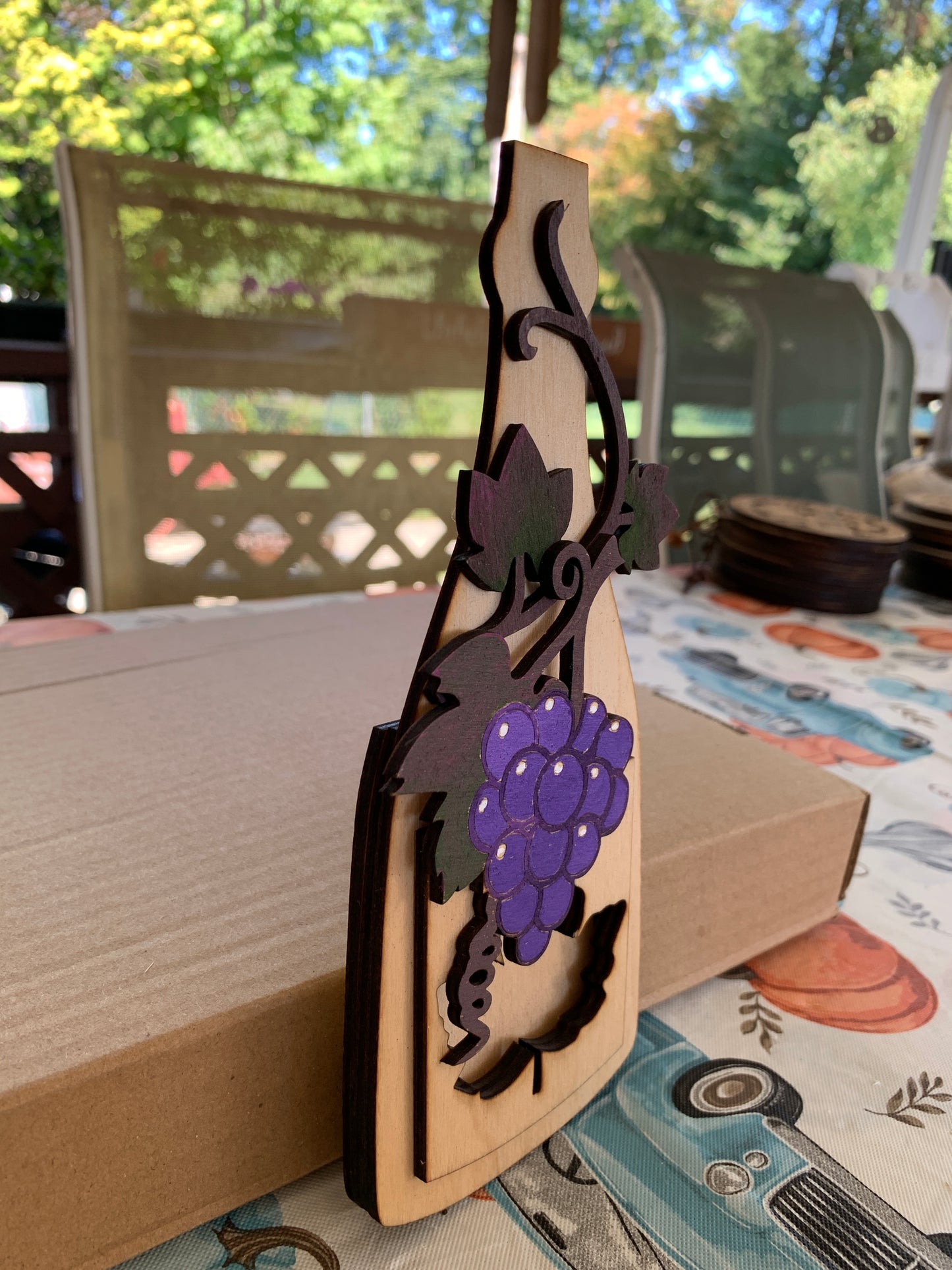 Wine Bottle Gift Card Holder
