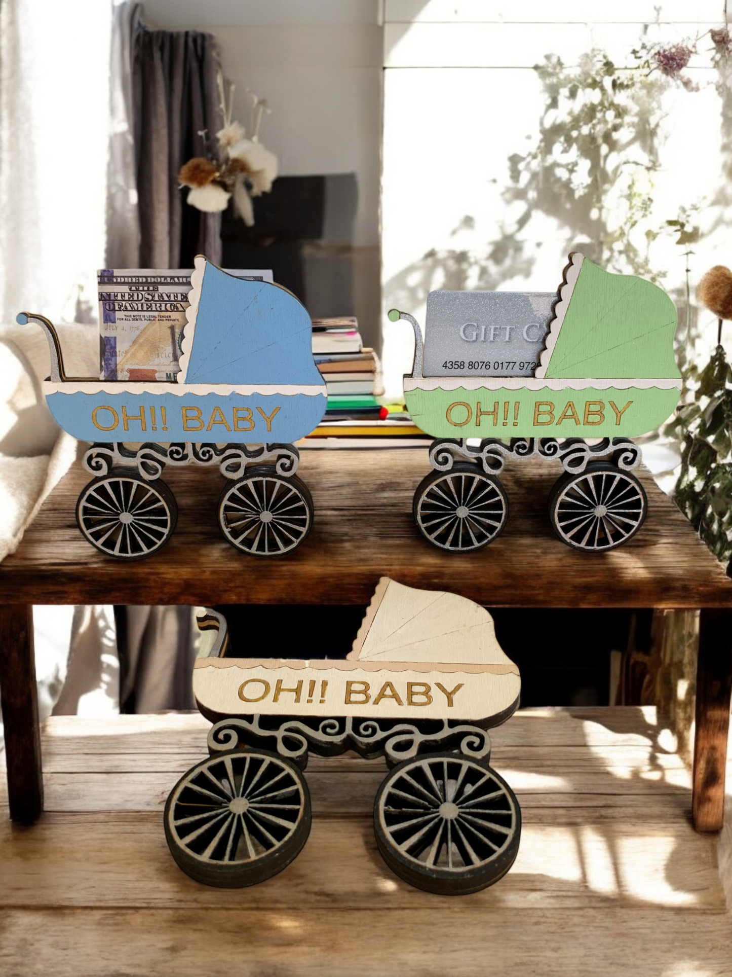 Baby Carriage Gift Card Holder WS