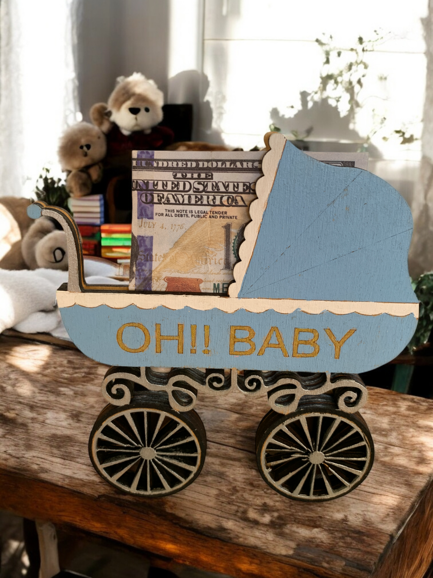 Baby Carriage Gift Card Holder WS