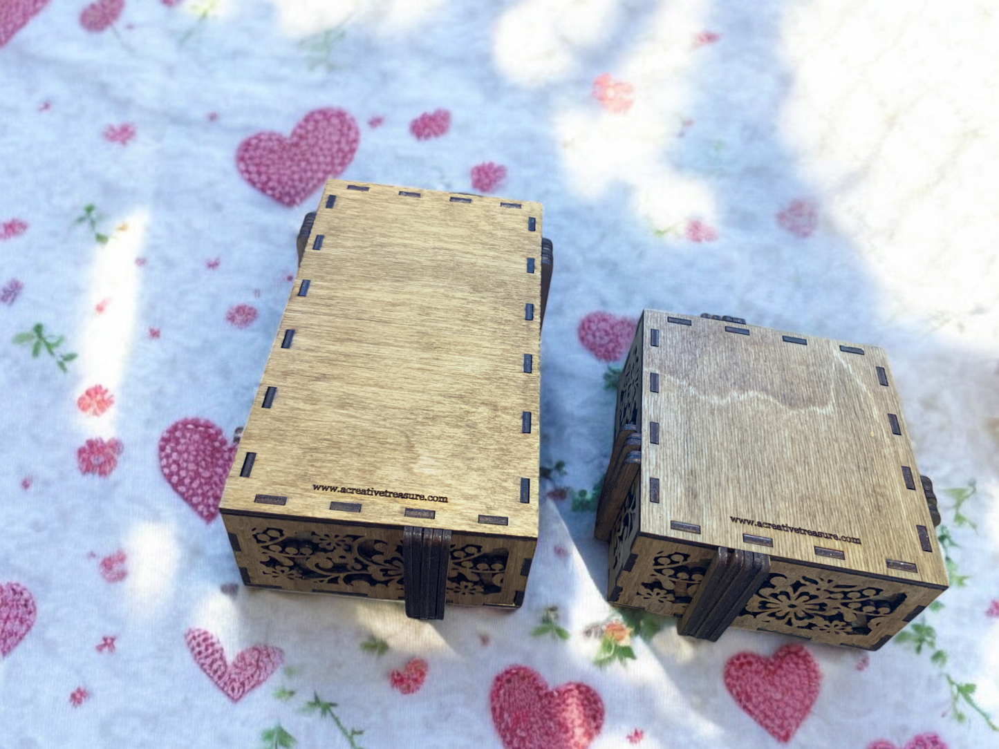 Floral Elegance Wooden Gift Box