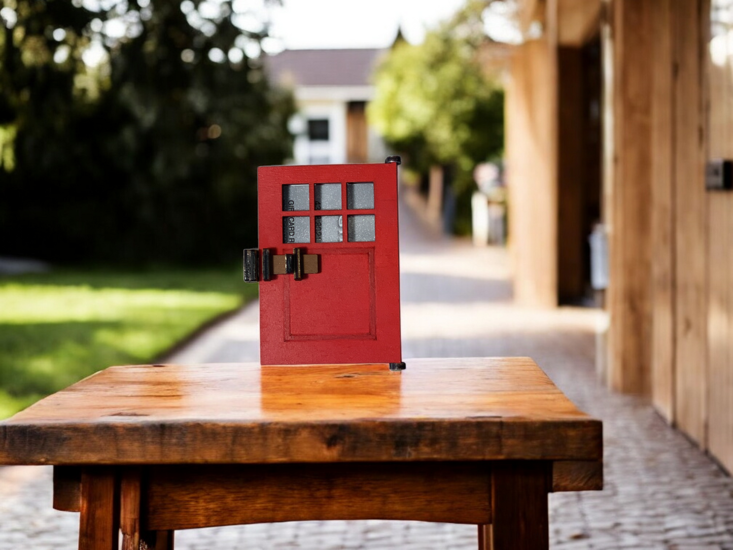 New Home Door Wooden Gift Card
