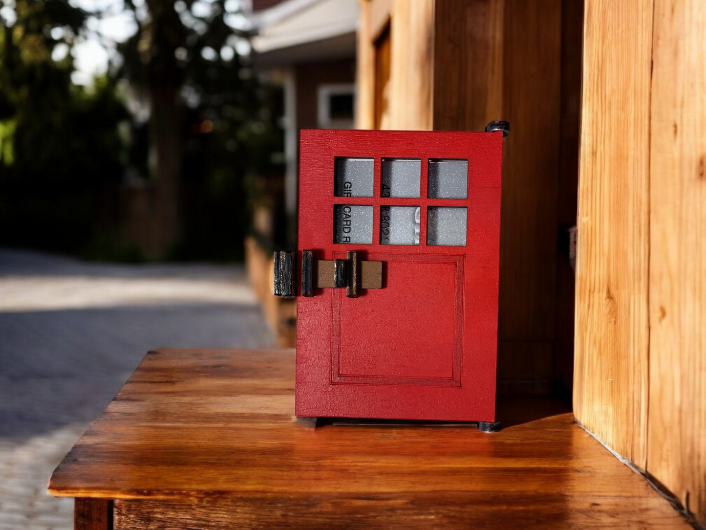 New Home Door Wooden Gift Card