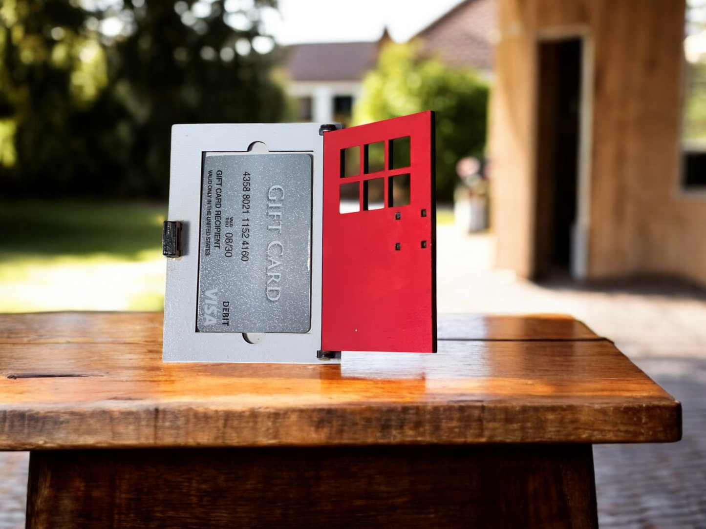 New Home Door Wooden Gift Card