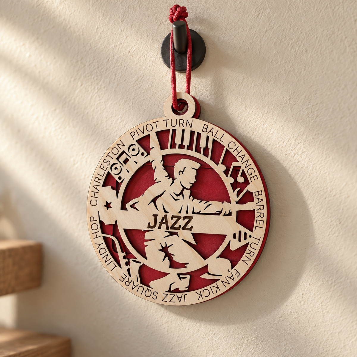 Jazz Dance Medallion Gift Card Holder | Personalized Wood Jazz Medal | Handcrafted